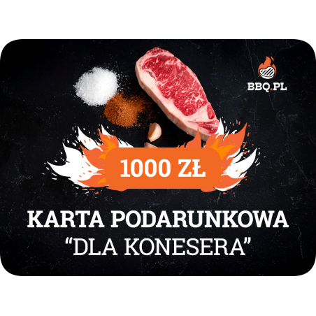 Karta Podarunkowa BBQ.PL 1000 zł