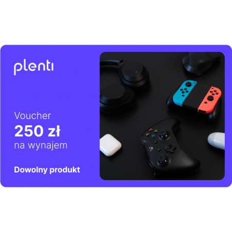 Voucher Plenti 250 zł- wynajem dowolnego produktu elektronicznego