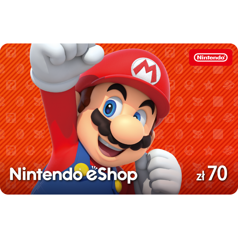 Elektroniczna karta podarunkowa Nintendo eShop 70 PLN