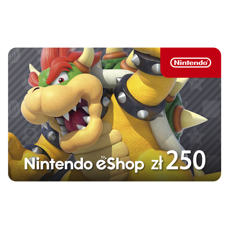 Elektroniczna karta podarunkowa Nintendo eShop 250 PLN