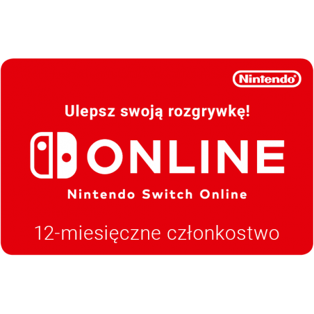 Nintendo 80 PLN Switch Online 12MTH - cyfrowy kod